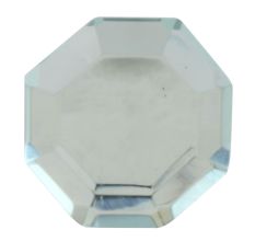 Silver Flat Octagon Dresser Glass Knob Online